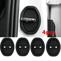 4PC Car Door Silicone Protective Cover Door Lock Silent Anti-collision Shock-absorbing Buffer Suitable Most car models Door Trim