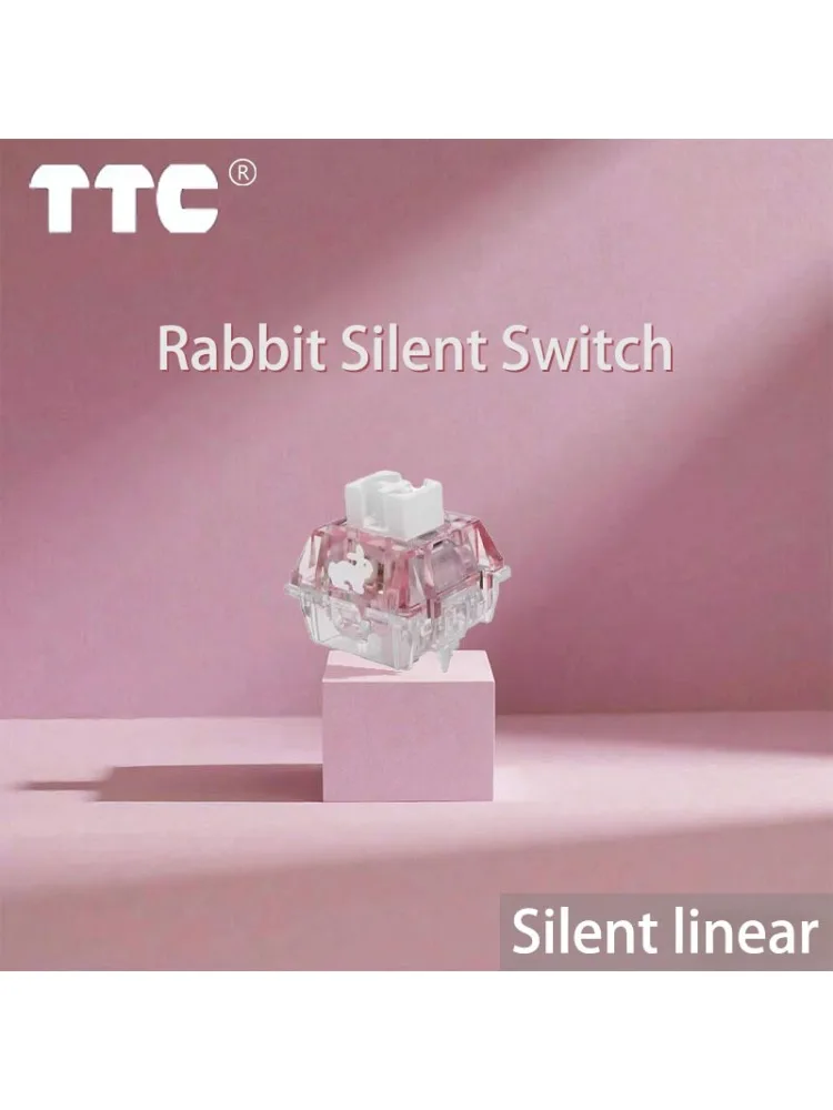 TTC ラビットサイレント　キースイッチ　 RGB対応　 100個 TTC ラビットスイッチ サイレントリニア 42g RGB TTC サイレント