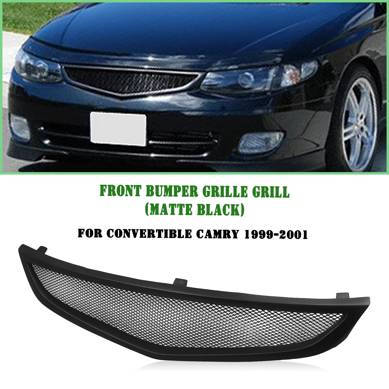 

Car Front Grill Upper Bumper Mesh For Toyota Camry Solara 2 Door 1999-2001