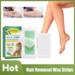Hair Removal Wax Strips Kit Professional Quickly Waxing Wipe Sticker For Leg Arm Face Armpit Underarm Body Hair Remove Wax Paper
