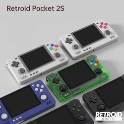 Retroid Pocket 2s Open Source Handheld Game Players 3.5 Inches Retro Nostalgic Android Streaming Portable Pocket Handheld Device