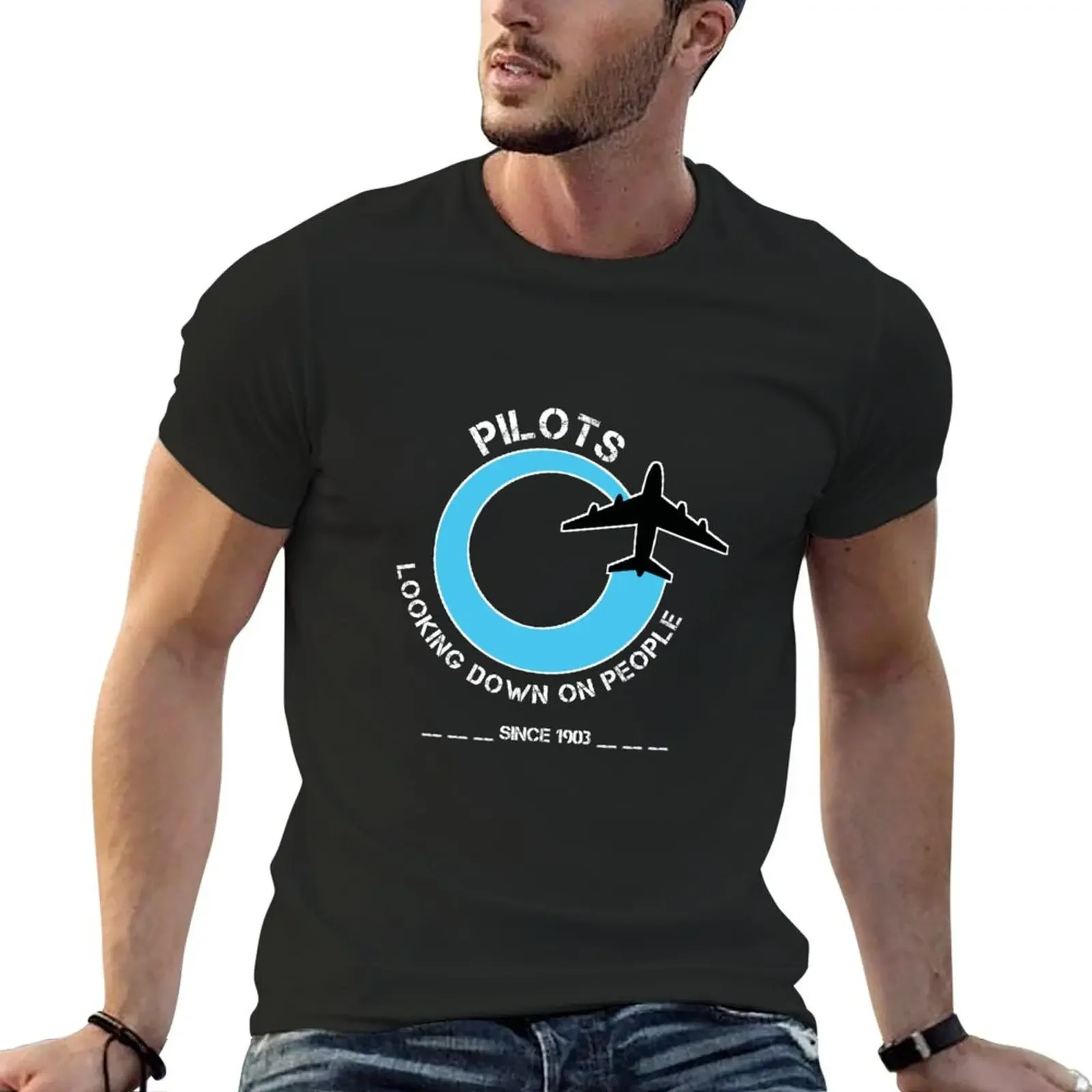 Pilots Looking down on people Since 1903 T-Shirt custom t shirt vintage shirts graphic tees aesthetic clothes mens fashion