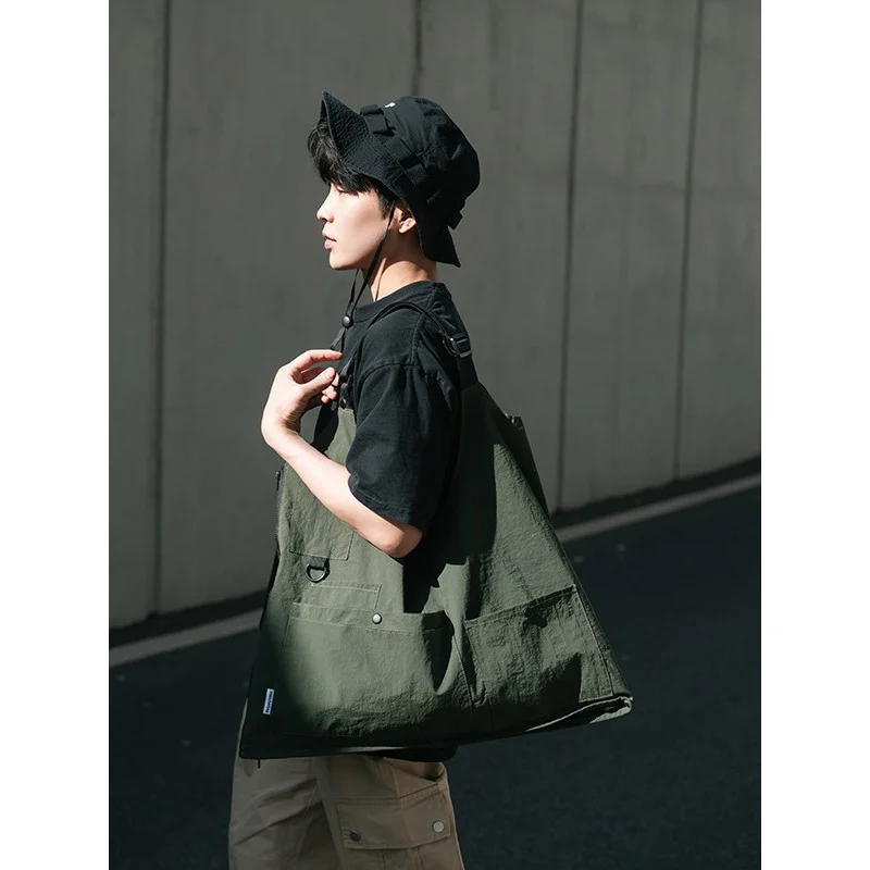 2026 NEW Style Trendy Brand Workwear Dual-use Shoulder Bag Multi-pocket Large Capacity Convertible Backpack Personality mochilas - view 2