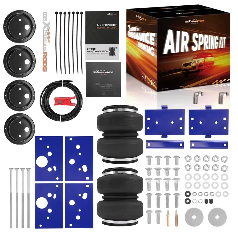 Factory Rear Double Bellow Air Ride Suspension Spring Bag Kit for Dodge Ram 2500 RWD 4WD 2014 - 2026