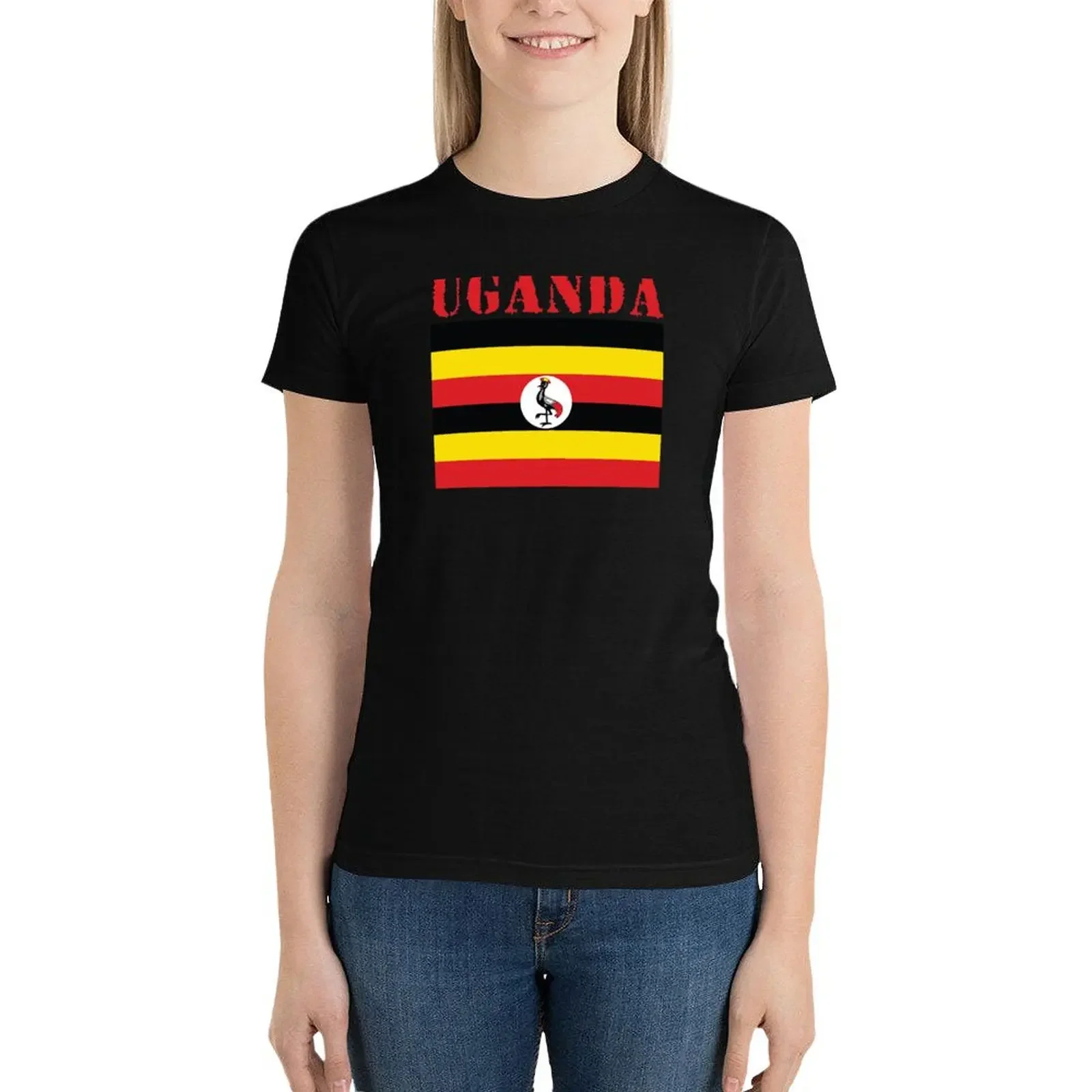 Uganda T-Shirt plus size tops shirts graphic tees customs fashion woman blouse 2025