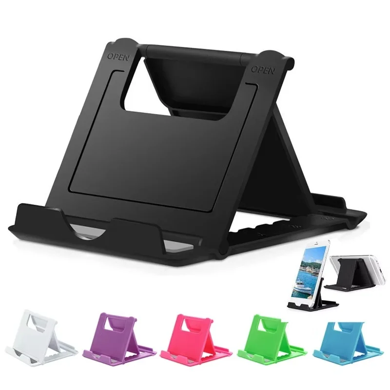 Support de tablette pliable pour bureau, support universel portable pour téléphone portable, support réglable pour iPhone, iPad, Huawei, Realme, OPPO