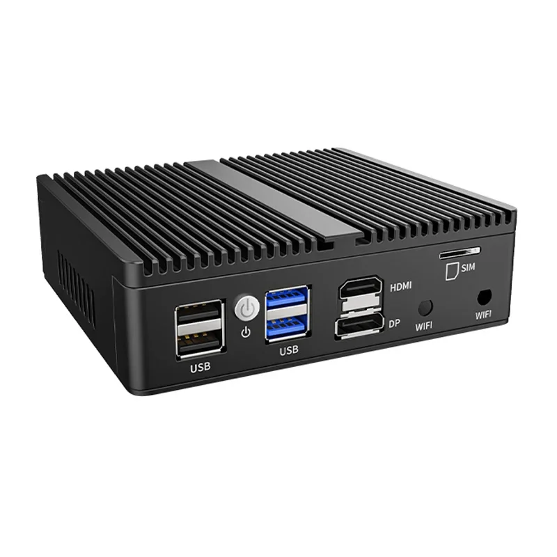 Intel N100 Celeron คอมพิวเตอร์ขนาดเล็ก N5105ไม่มีพัดลม4 * Intel i226 2.5G LAN HD DP นุ่มเราเตอร์ pfsense Firewall Application ESXi คอมพิวเตอร์ AES-NI