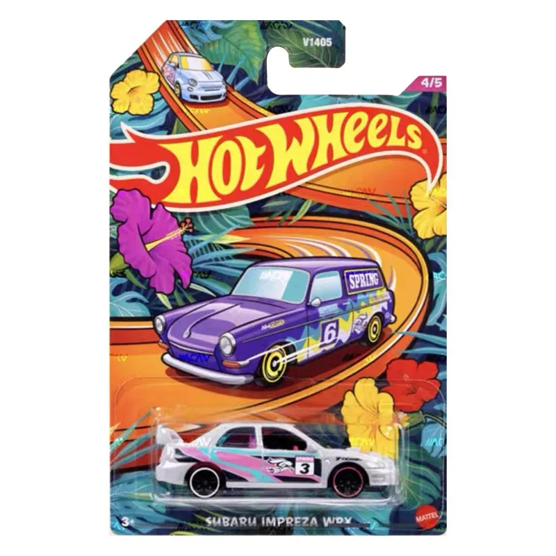 2024 Hot Wheels Spring Racing Series Fiat 500 Subaru Impreza WRX 70 Ford Mini Cooper S 1/64 Diecast Car Model Toy for Boys V1405