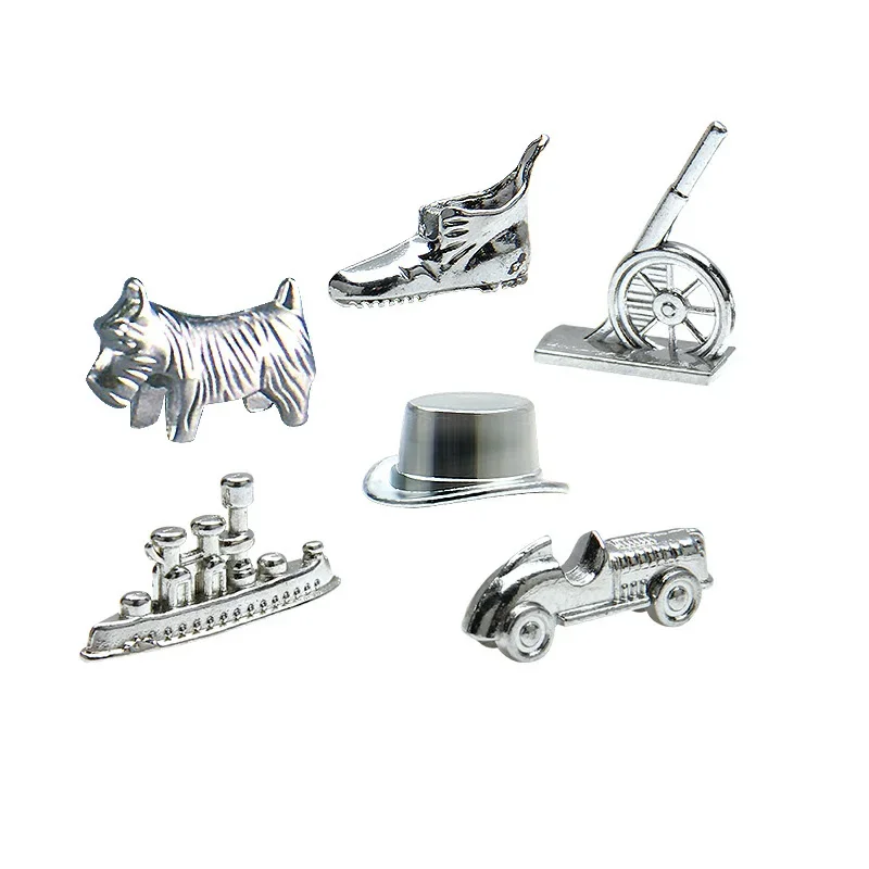 6 Pcs/Set Alloy Chess Pieces Board Games Accessories