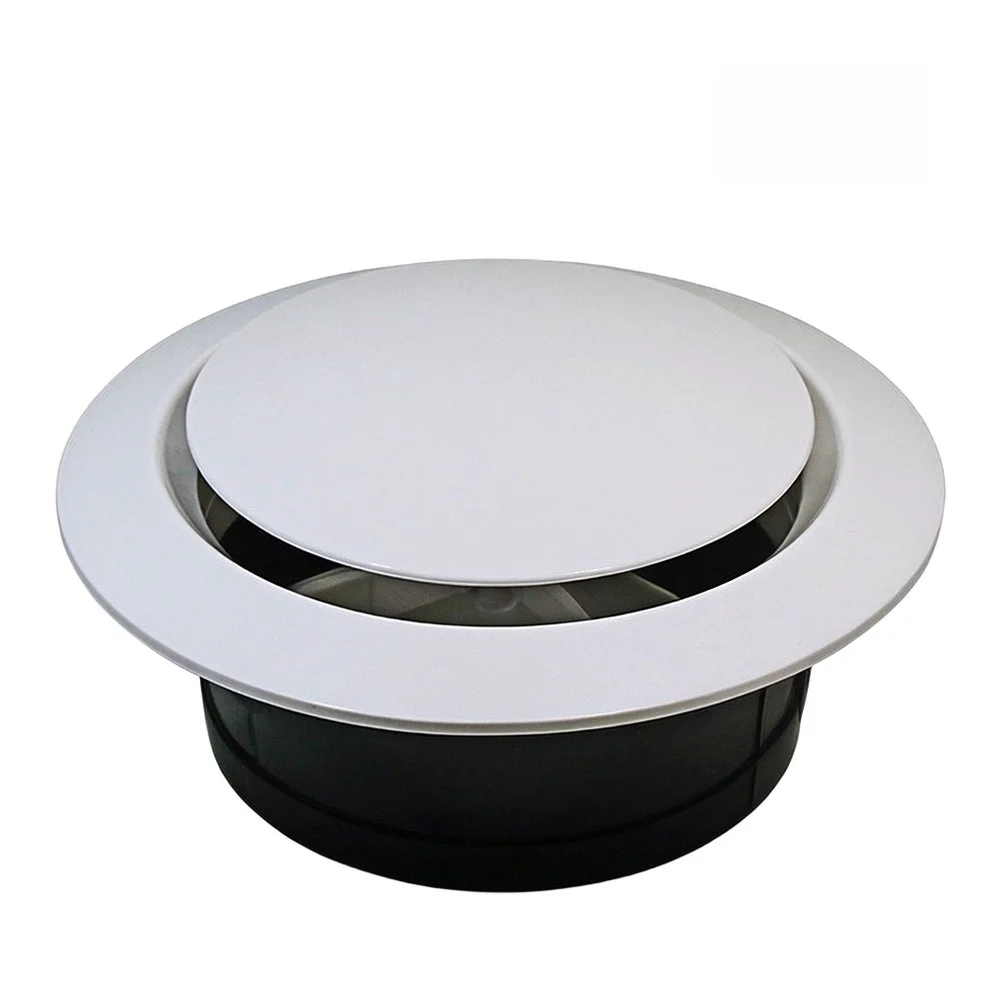 Air Outlet Stylish Circular Air Conditioning Ventilation Diffuser Adjustable Louver with High Quality ABS Material