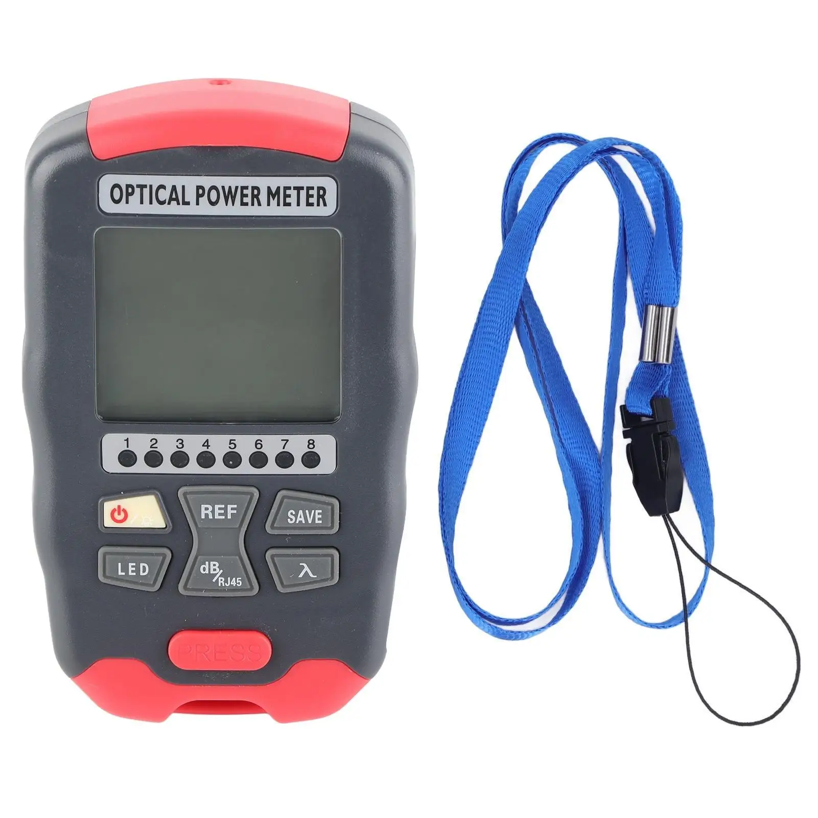 3-in-1 Mini Optical Power Meter 850-1650nm  Tester - Low Battery Consumption with Lanyard for communication Use