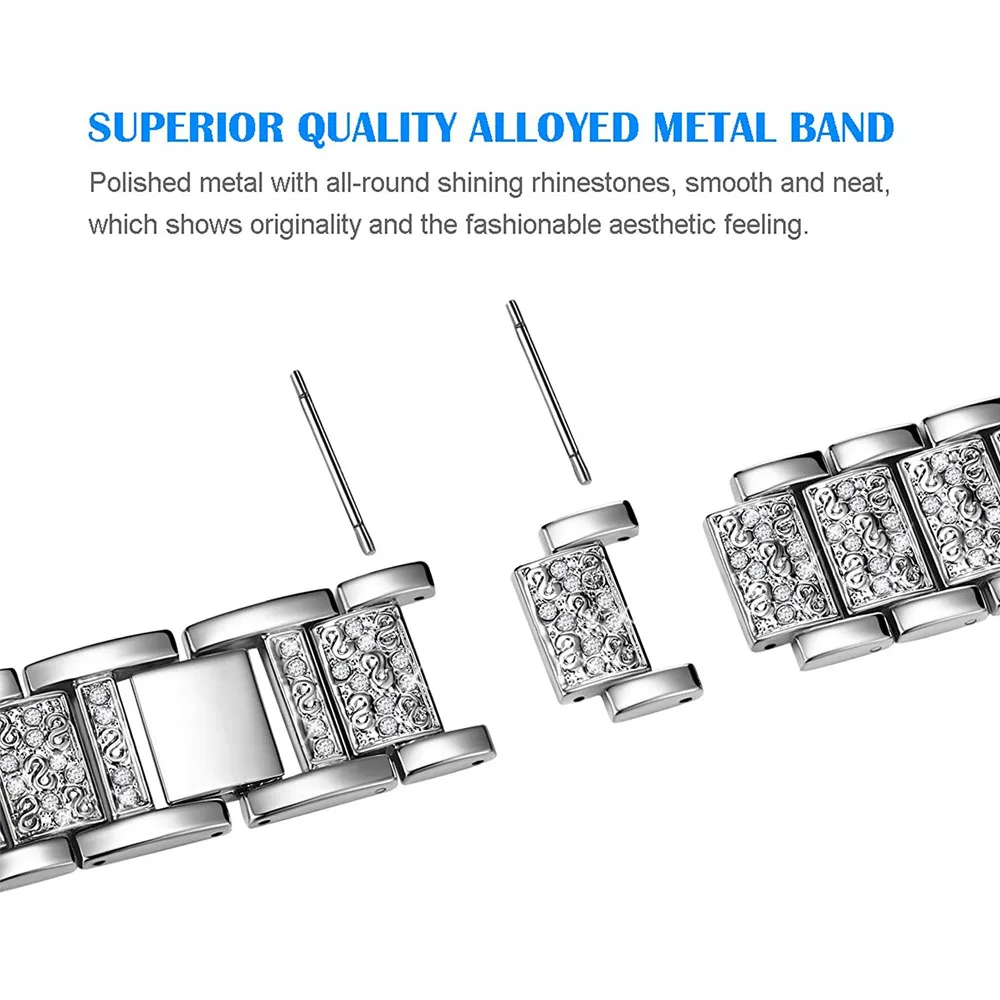 Bracciale in metallo per Samsung Galaxy Fit 3 cinturino con diamanti per Samsung Galaxy Fit3 cinturino Correas reloj per Galaxy Fit 3 cinturino