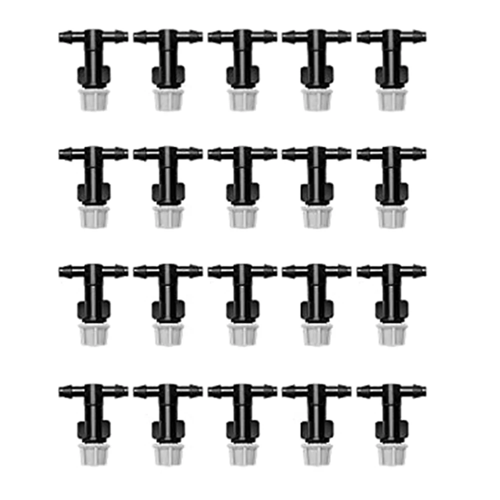 Adjustable Misting Nozzle Automatic Irrigation System Adjustable Dripper 20 Or 50 Pieces Set Adjustable Spray Pressure