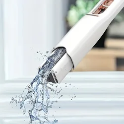 1pc Portable mini mop, self squeezing sponge mop, household mini desktop car glass cleaning mop