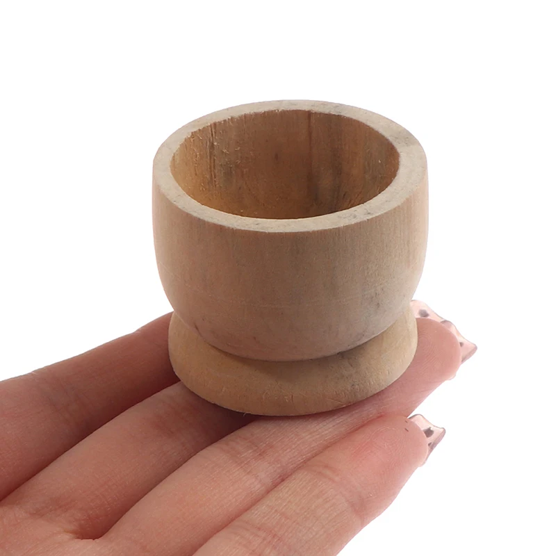 10Pcs/lot Egg Cup Wood Storage Holders Portable For Kitchen Decor Nontoxic Simple Unpainted Eggs Hotel Restaurant Kitchen Tool