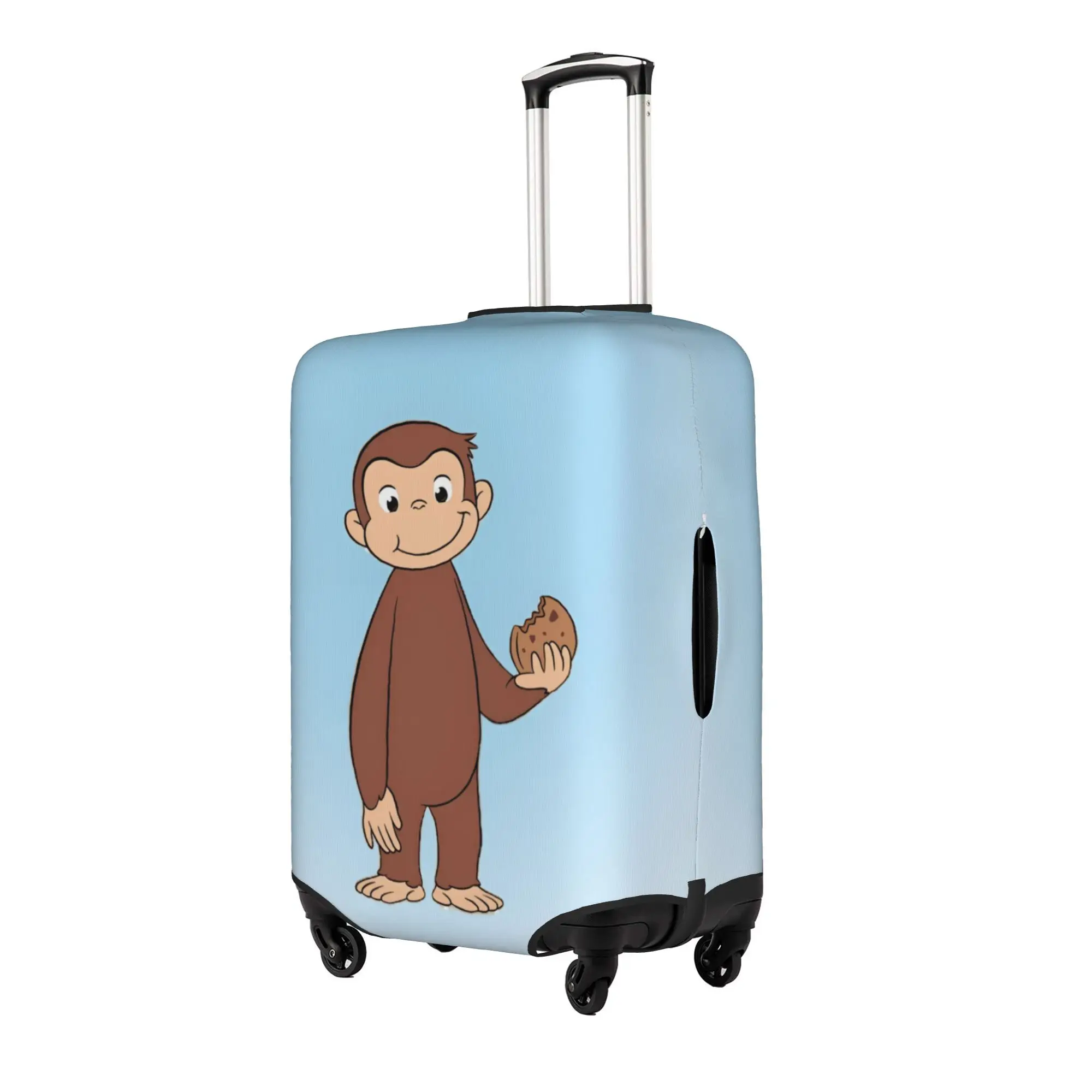 Custom Cute C-Curious Georges Luggage Cover Protector Washable Monkey TV Series Travel Suitcase Covers