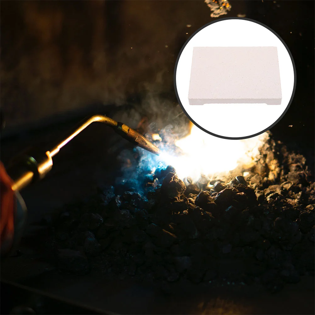 

2 Pcs Welded Refractory Bricks Round Soldering Block Tools Jewelers Fire Honeycomb Board Jewelry Welding Blocks Panel