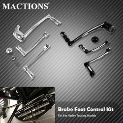 Motorcycle Foot Control Kit Heel Toe Shift Lever W/Shifter Peg Brake Arm Pedal For Harley Touring Electra Street Glide Road King