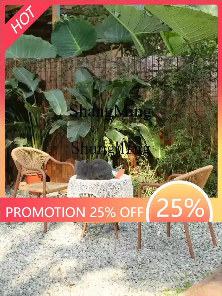 

CL chair balcony garden tea table and chair open-air leisure Chinese table and chair combination