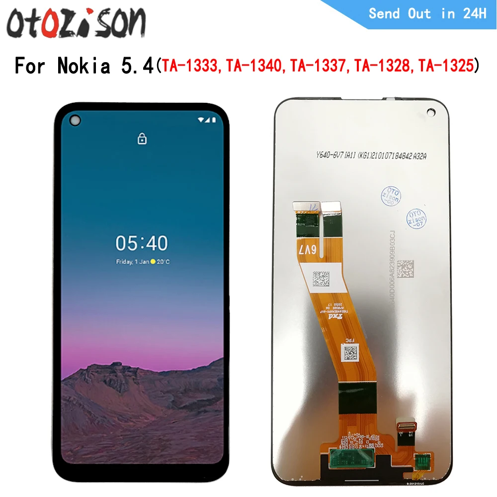 Para Nokia 5,4 pantalla LCD TA-1333 TA-1340 TA-1337 TA-1328 TA-1325 pantalla LCD Digitalizador de Panel táctil con montaje de marco