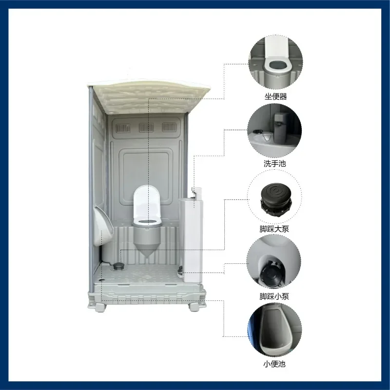newConstruction site scenic spot activities general temporary public toilet toilet plastic mobile shower toilet