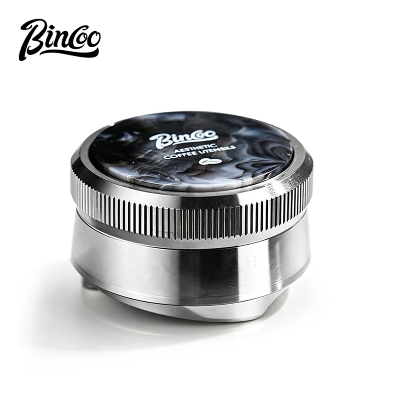 BINCOO 58MM Self‑Leveling Coffee Distributor & Tamper Set Height‑Adjustable Dosing Ring Calibration Tool Espresso Barista Coffee