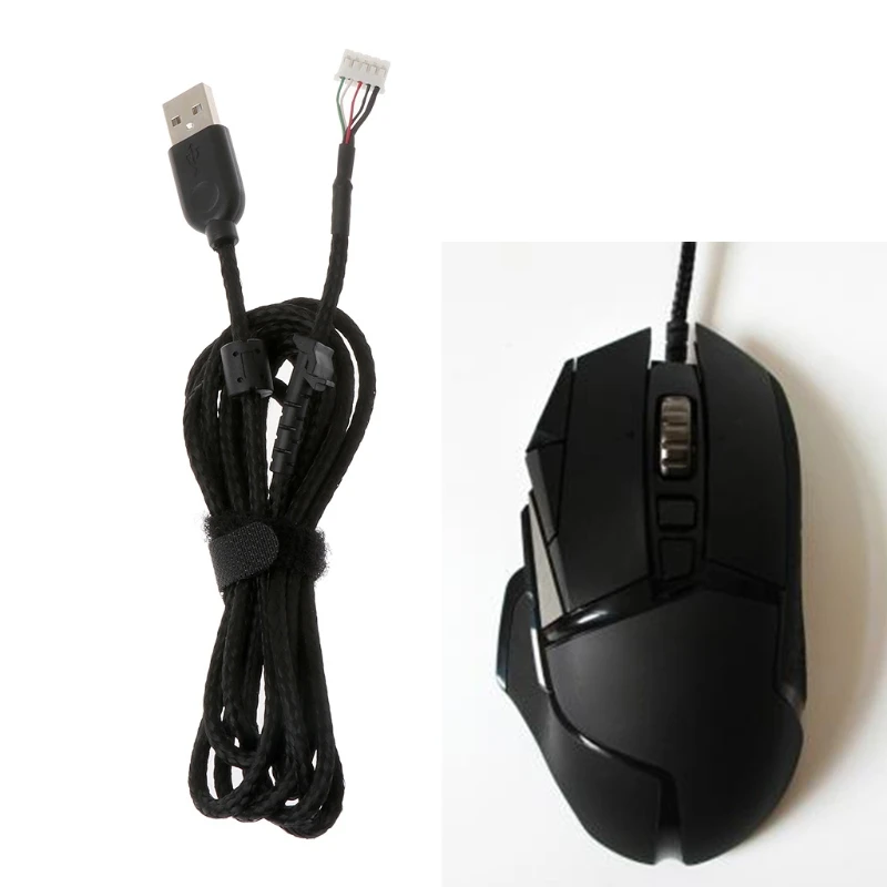 Cable de carga trenzado para móvil, accesorio de repuesto para Logih G502 Hero/G502RGB/G402USB