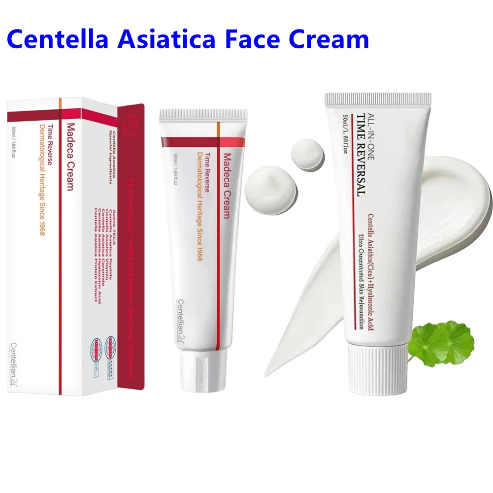 Korean Centella Asiatica Face Cream Soothing Moisturizer Skin Barrier Repair Cica Cream Deep Hydration Anti Redness Skin Care
