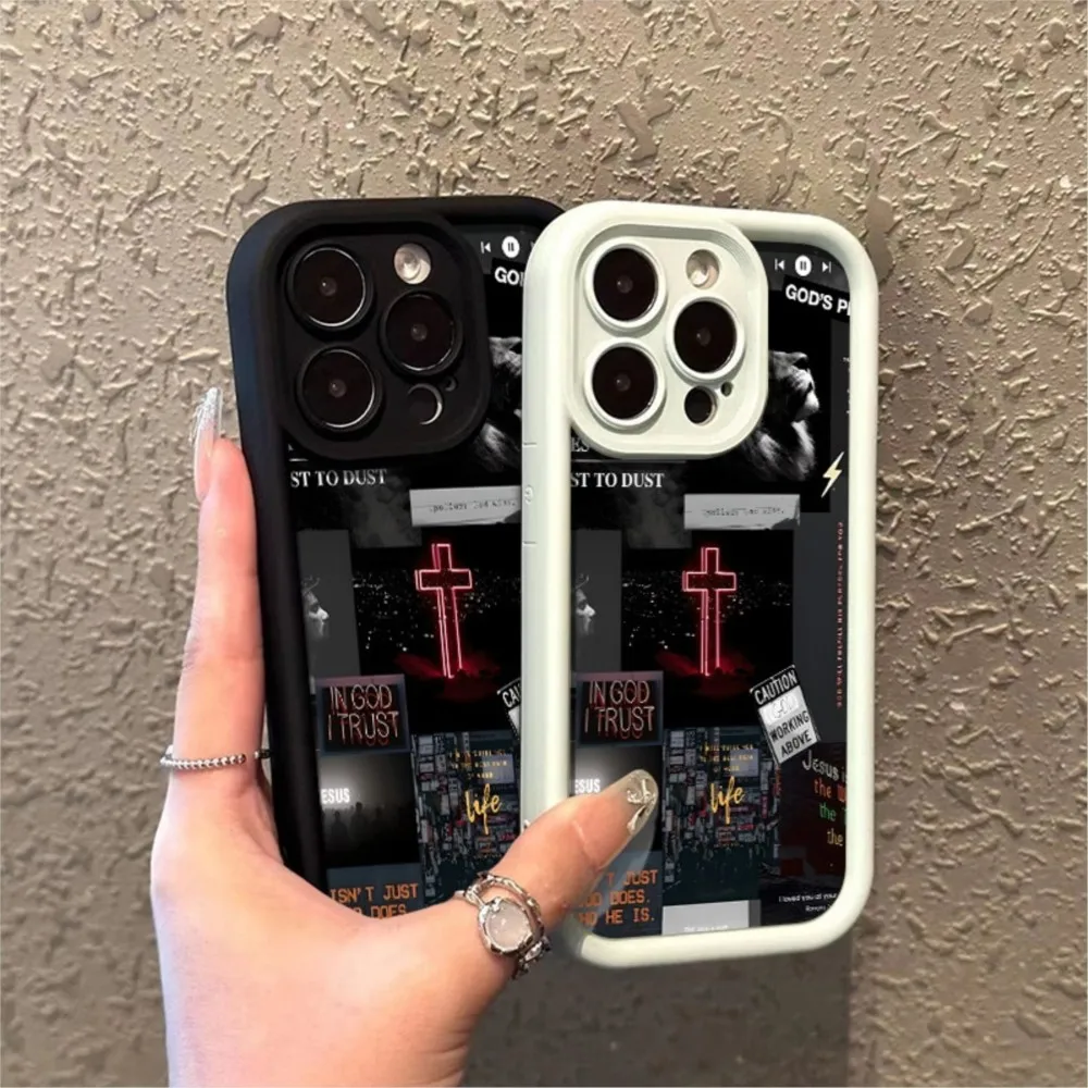 Casing Ponsel Pola Gaya Budaya Jalanan untuk IPhone 17 Air 17 16 15 14 Plus 13 12 11 Pro Max 8 7 Plus Penutup Tahan Benturan Coque Keras