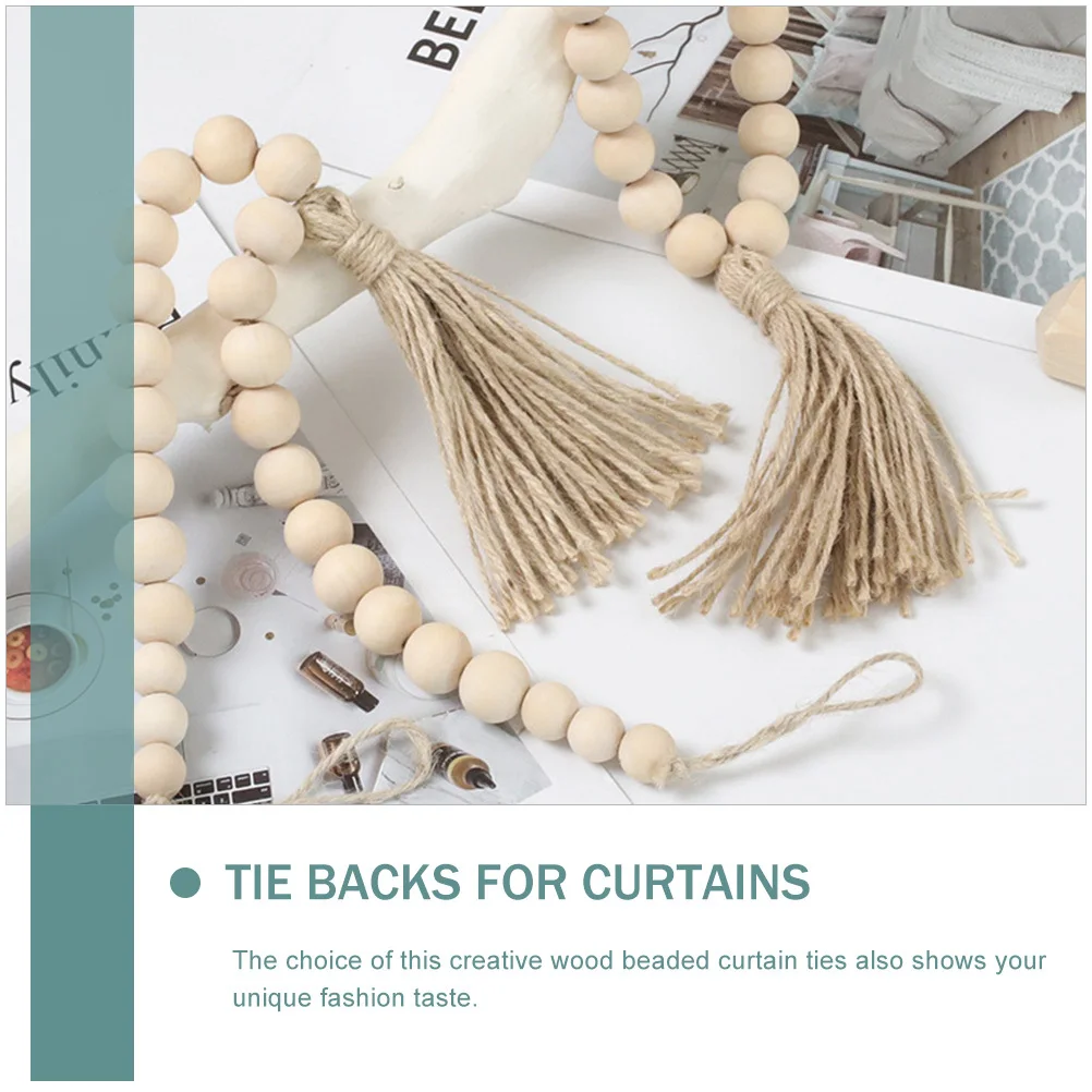 

Farmhouse Curtain Tiebacks Holders Weights Outdoor Hooks for Beaded Curtains Tie-backs Modern Drapes Lace up