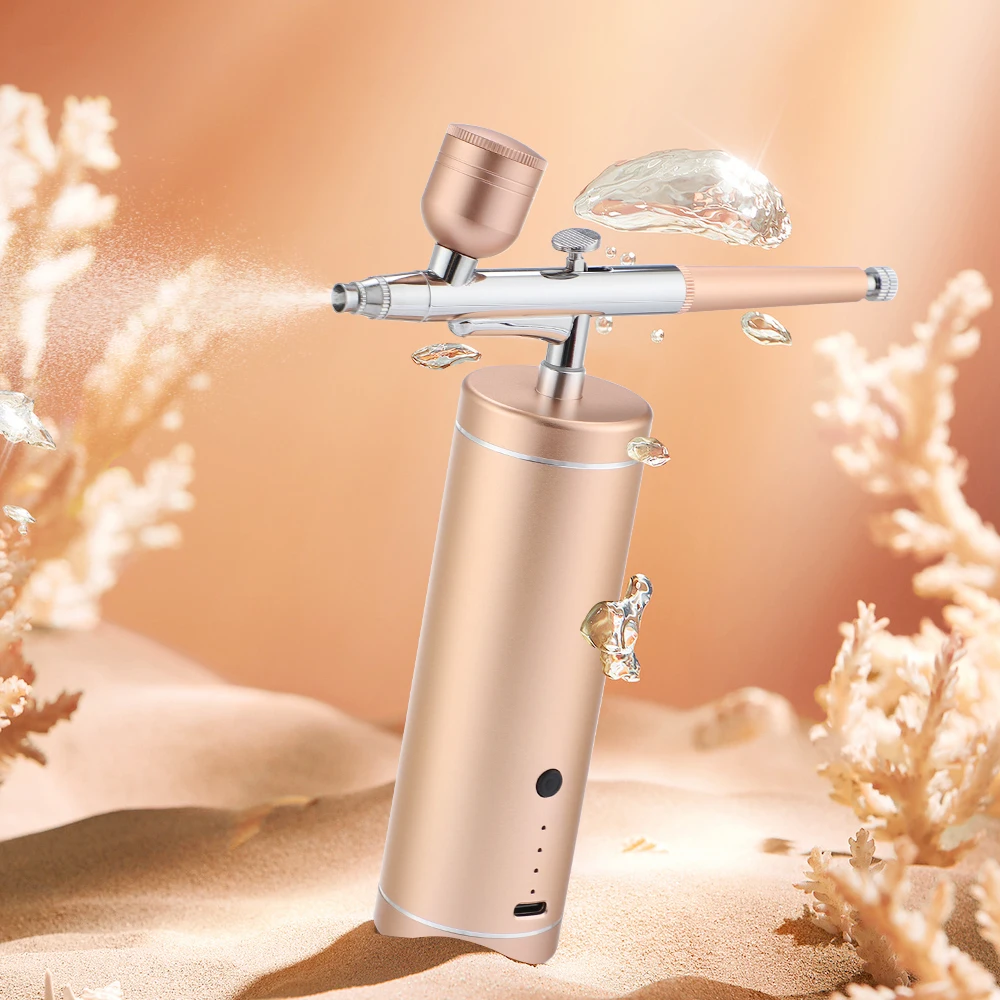 Handheld Oxygen Injection Device Mini Oxygen Injector Air Compressor Kit High Pressure Dredge Deeply Hydrating Rejuvenating Skin