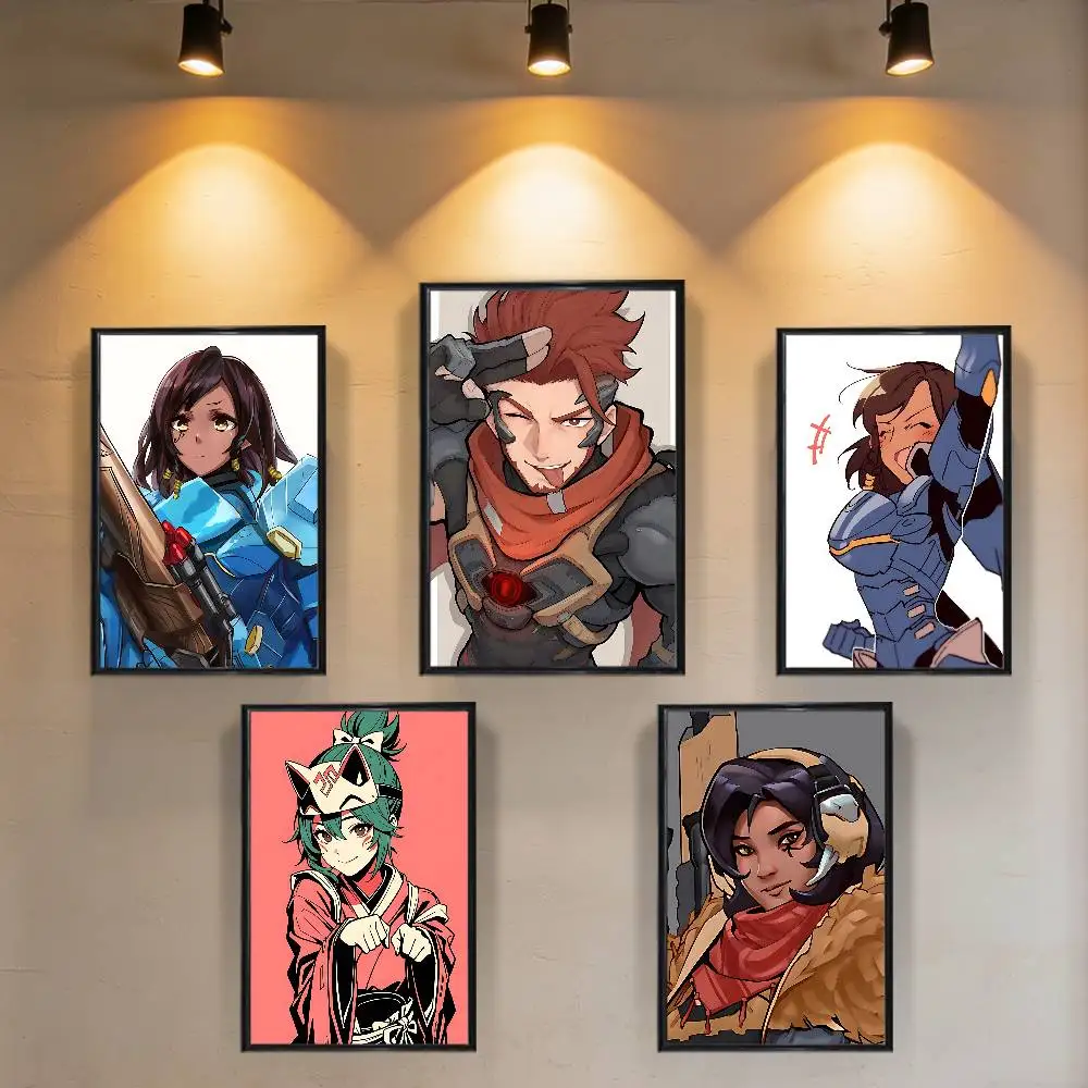 game Sierra Emre Overwatch Kiriko Poster Prints Wall Art Picture Painting Gift Living Room Restaurant Bar Large Dec Sticker