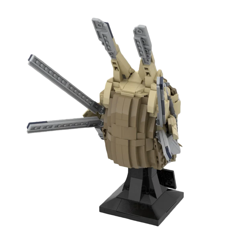 

MOC building toy space warfare helmet model display item creative assembly toy set holiday gift for boys' birthday collection