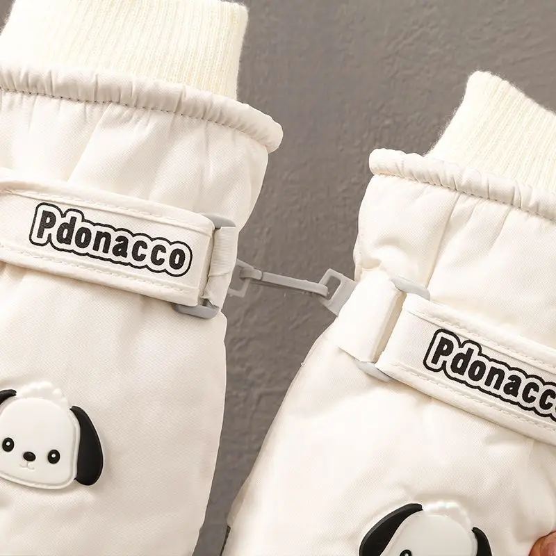 سانريو Pochacco قفازات التزلج شتاء دافئ الباردة برهان مقاوم للماء سميكة المخملية شاشة تعمل باللمس المضادة للانزلاق قفازات ركوب الخيل الفتيات الهدايا اللعب #1