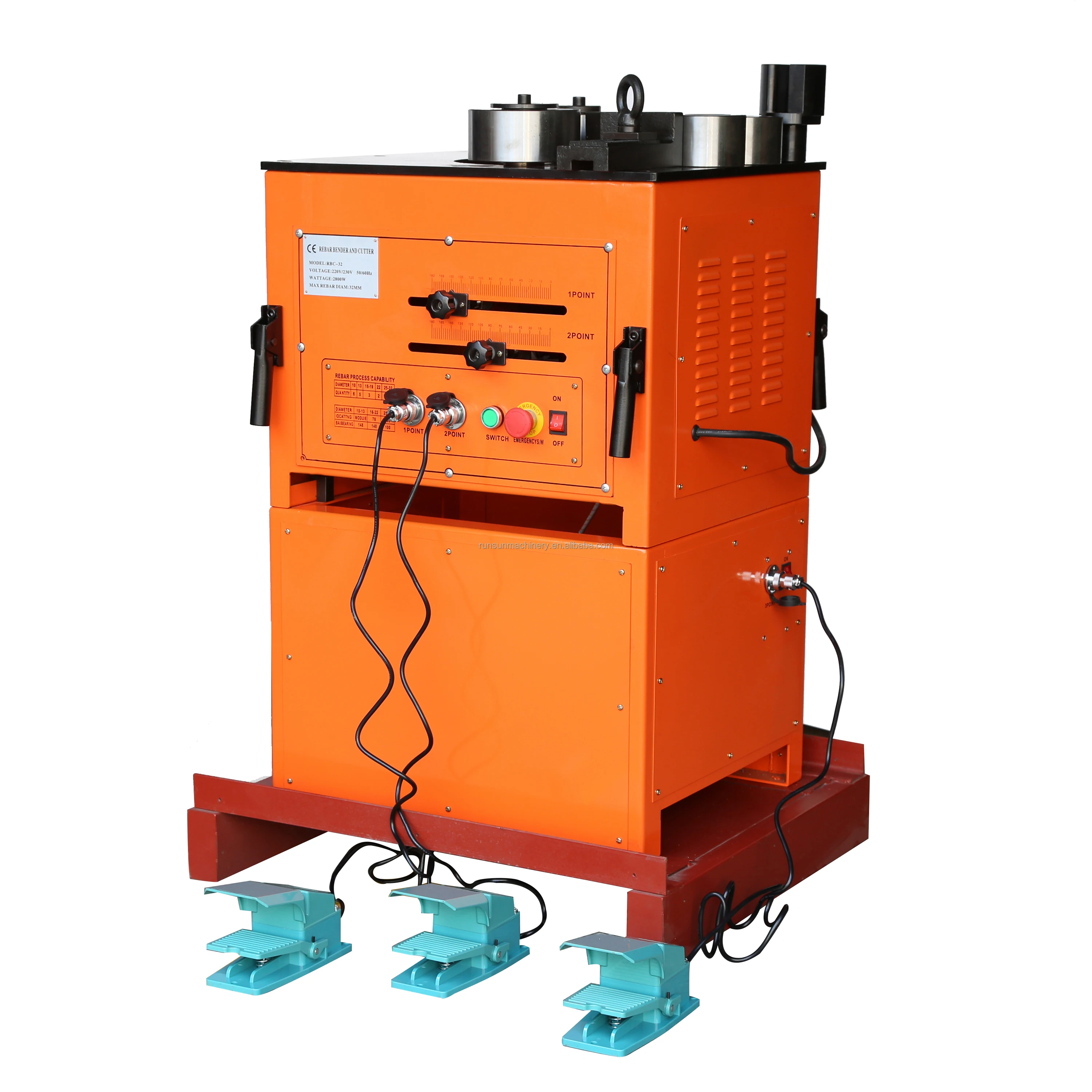 High Quality Power Motor Single Phase Rebar Bender and Cutter for Reinforcement Steel Processing Factory