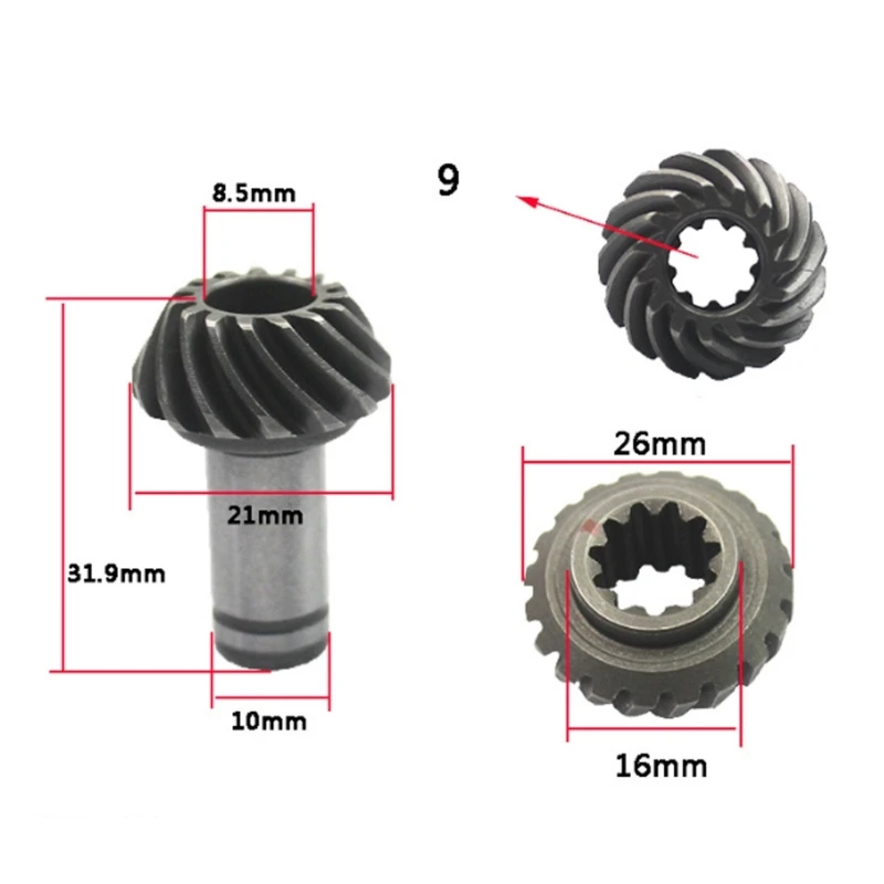 Compact Trimmer Gear Working Head Gear Use for Trimmer Brush Cutter Dropship