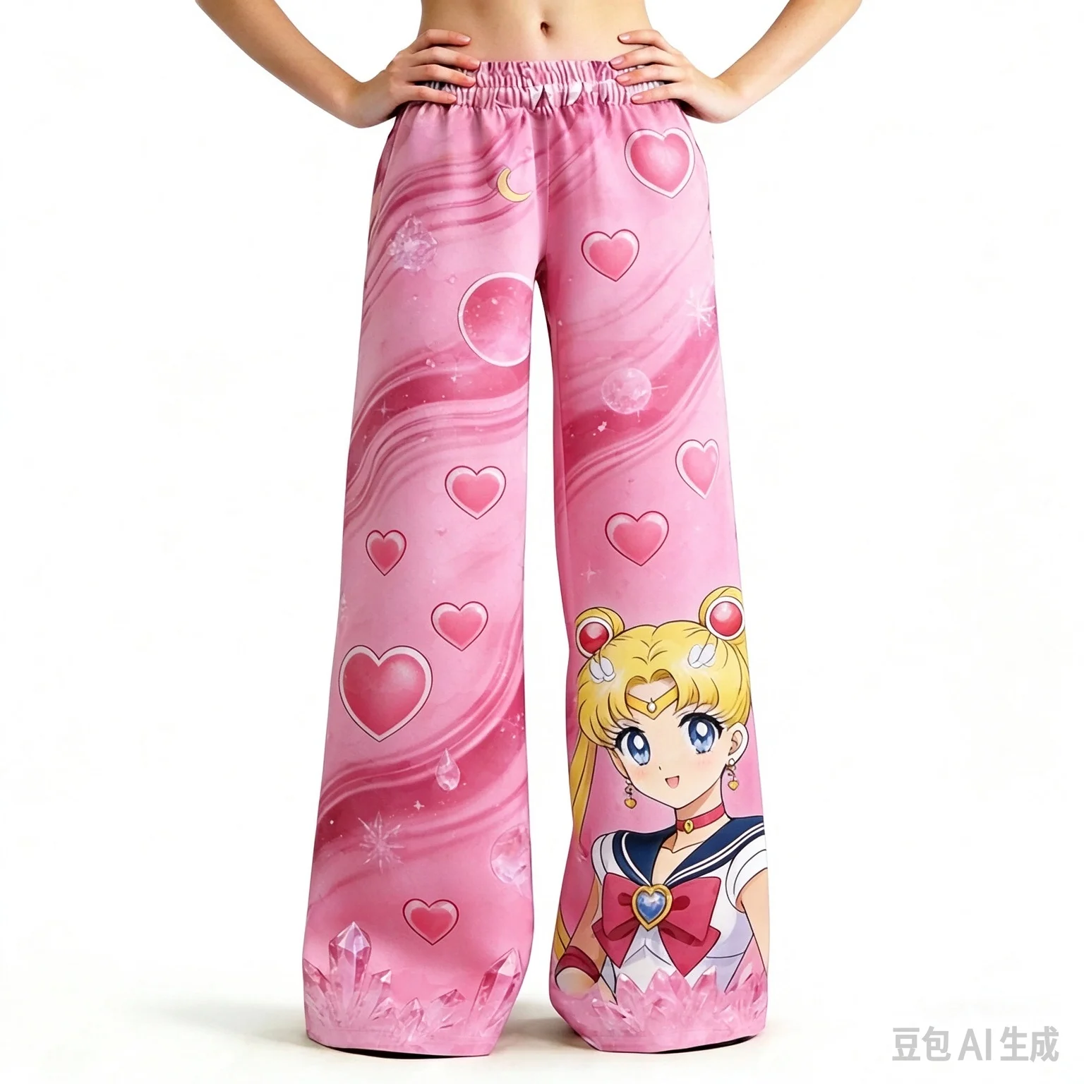 2026 Women's Sleeping Pants Beautiful Soldiers and Girls Warrior Pants Cute Cartoon Pants Printed Anime Sleeping Pants Pants