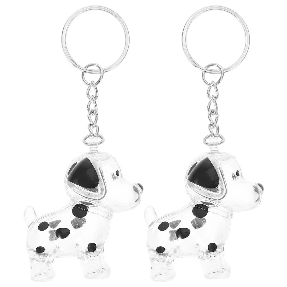 

2Pcs Dog Memorial Keepsake Box Transparent Pet Hair Storage Keychain Puppy Remembrance Ornament Memorial Dog Keyring