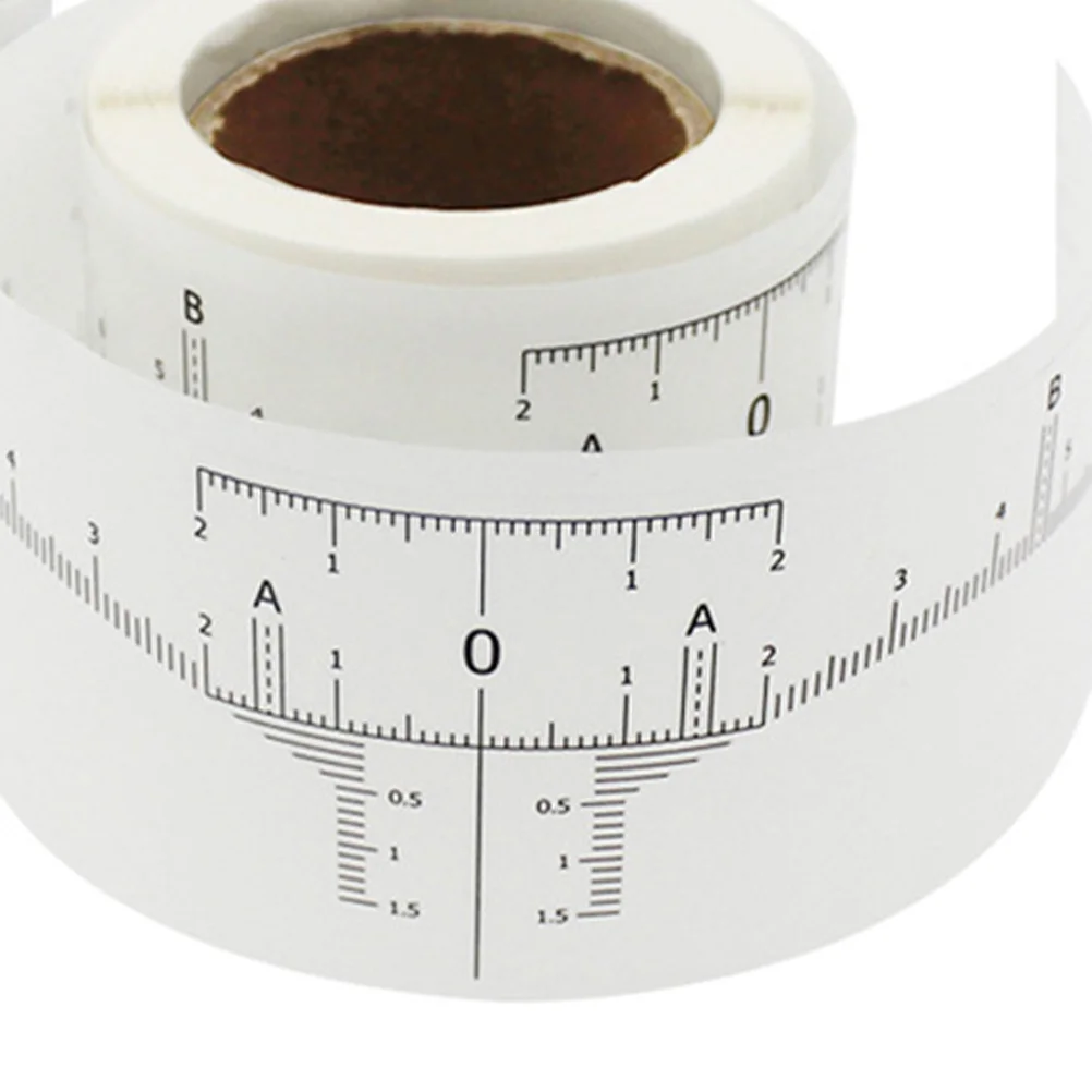 Règle à sourcils Vernier, autocollants jetables, outils de mise en forme des sourcils, mesure du maquillage, Mini étrier, tatouage du visage, jauge de bijoux, 50 pièces