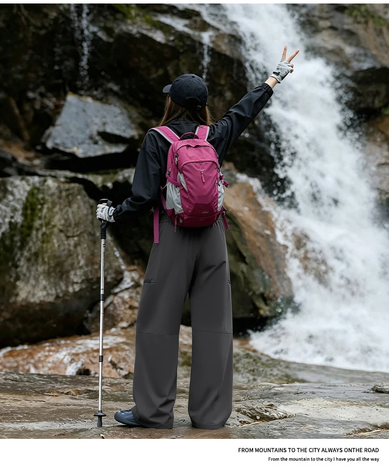 Damen Wasserdichte & Winddichte Outdoor-Hose Kratzfestes Gewebe für Allwetter-Abenteuer – Detail 6