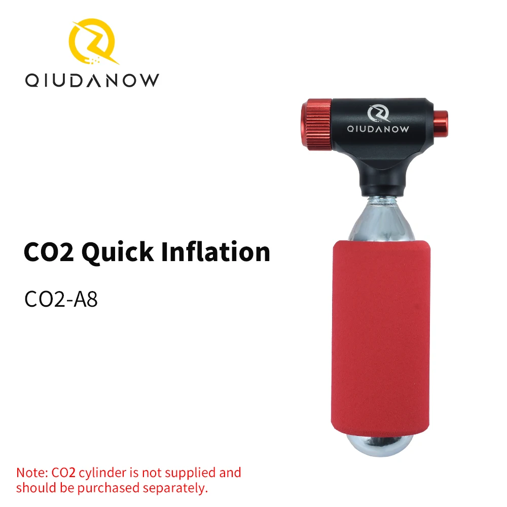 Tragbare CO2-Fahrradpumpe Schnellfüller Reifenpumpe für Rennrad Mountainbike Presta Schrader Ventile Fahrradzubehör