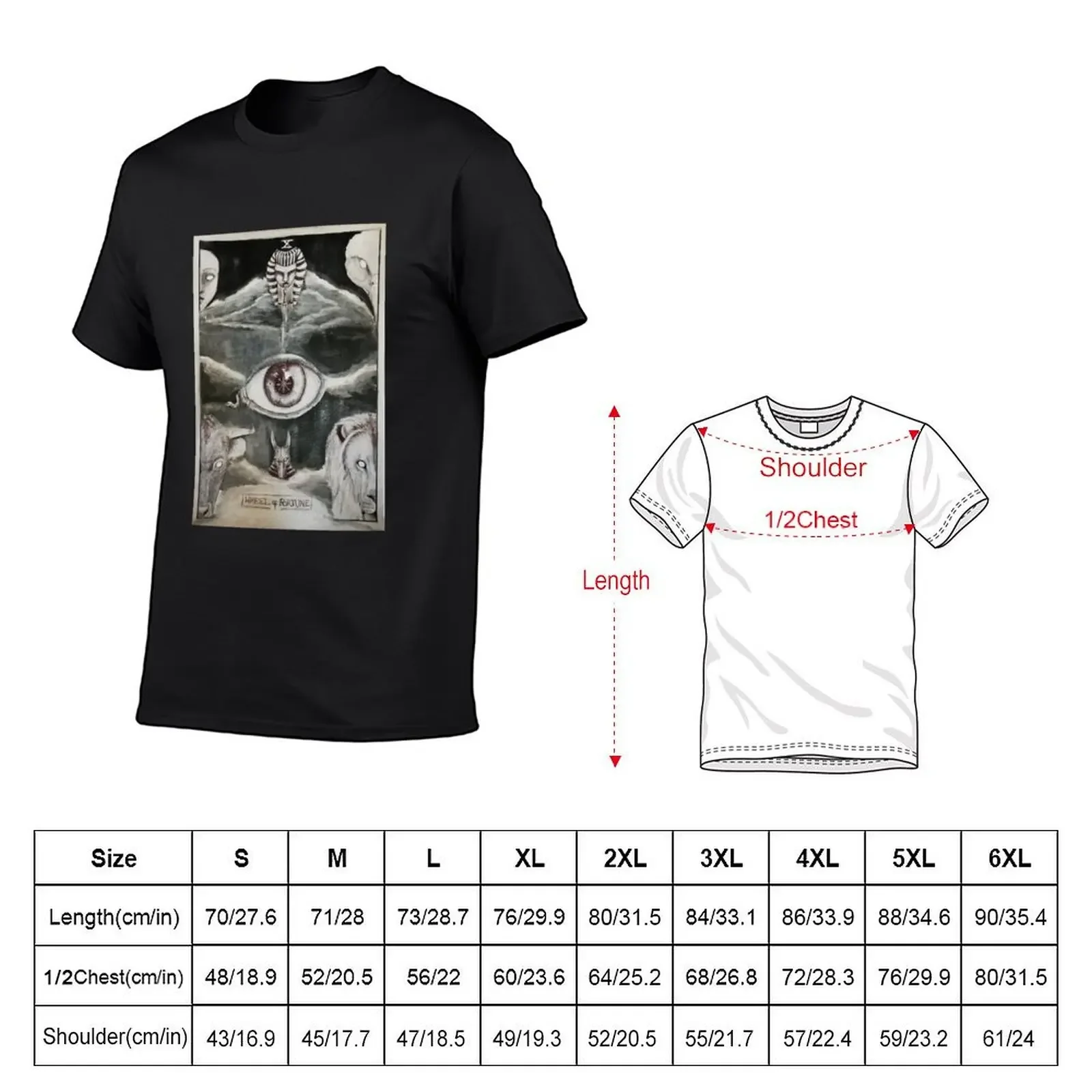 The Wheel of Fortune T-Shirt quick-drying cotton man t-shirts Clothing men clothing