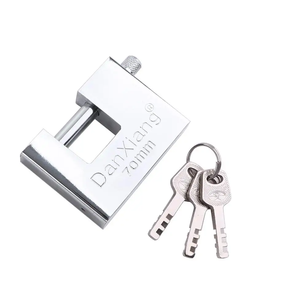 Stainless Steel Duarable Gate Anti-Theft Box With 3 Keys Home Improvement Hardware Padlock Door Lock
