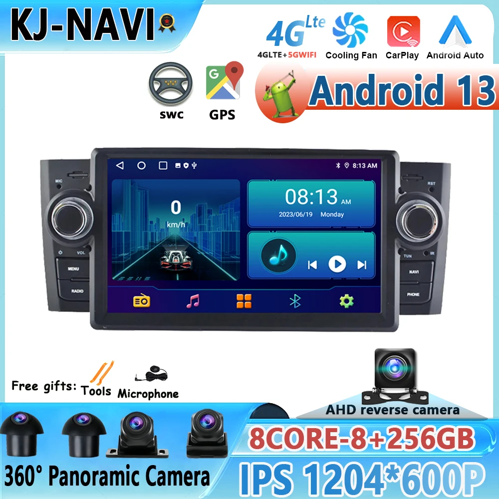

7'' Android 13 For Fiat Grande Punto Linea 2007 2008 2009 2010 2011 2012 Car Multimedia Player GPS Carplay Radio Stereo Wifi