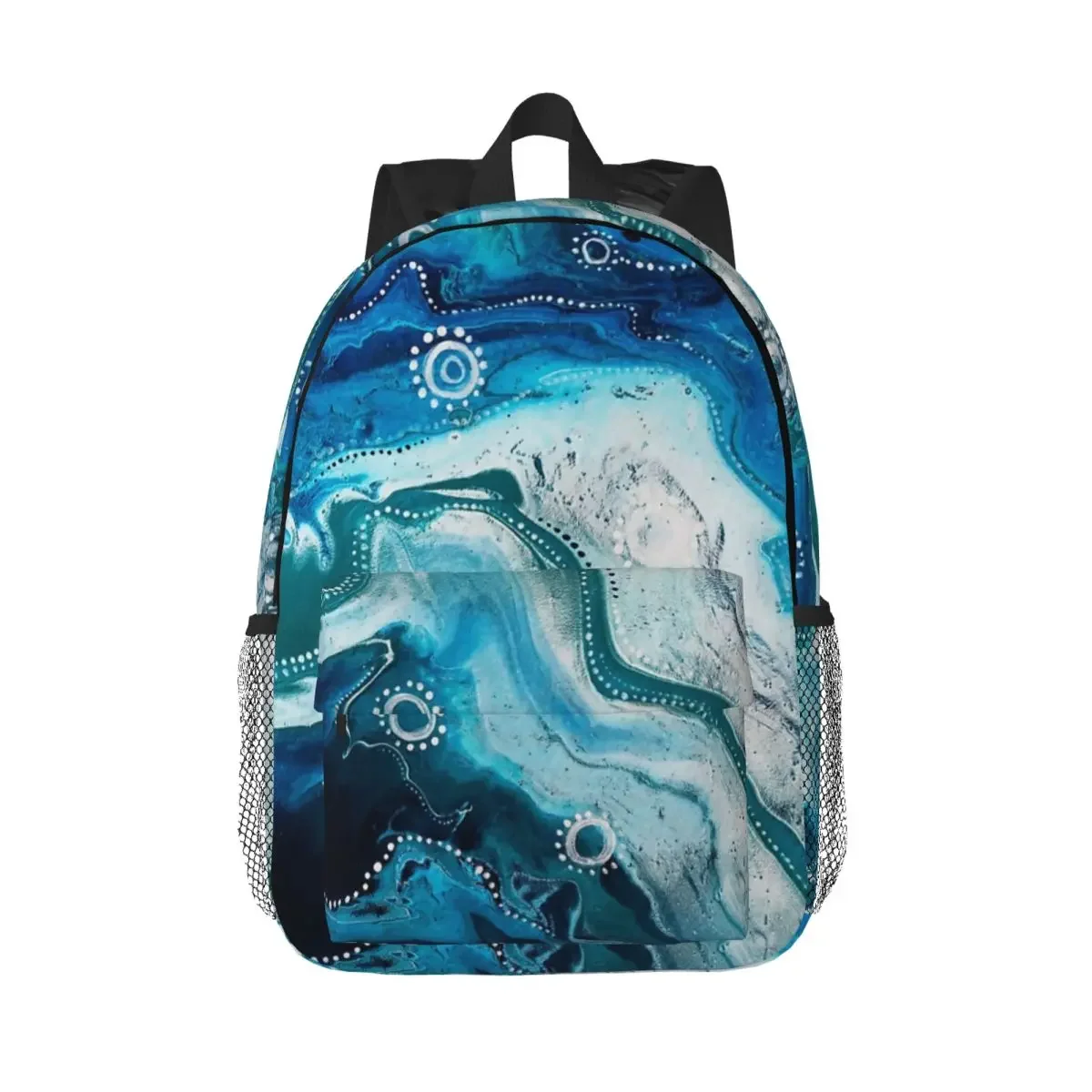 Saltwater Healing Scarf Design Backpack Boy Girl Bookbag Casual Students School Bags Laptop Rucksack Shoulder Bag Large Capacity