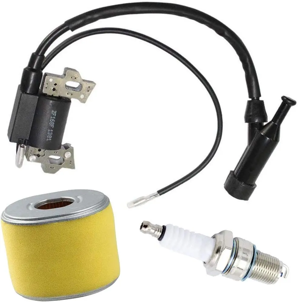Ignition Coil For Honda GX120 GX160 GX200 Engine Generator Rototiller 4589693 30500-ZE1-073 with Spark Plug Air Filter