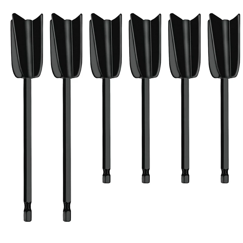 

6Pcs Drill Mixer Attachment,Mixer Drill Attachment Resin Mixer Paddles Epoxy Mixer Attachment For Mixing Paint Stirrer Durable