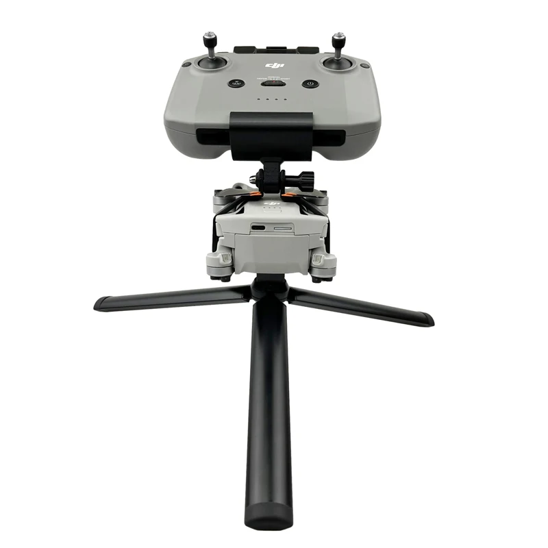 ل DJI Mini 3 Pro الطائرة بدون طيار يده كاميرا ذات محورين النار حامل استقرار ثابت جبل قوس ترايبود المحمول التحكم عن بعد كليب