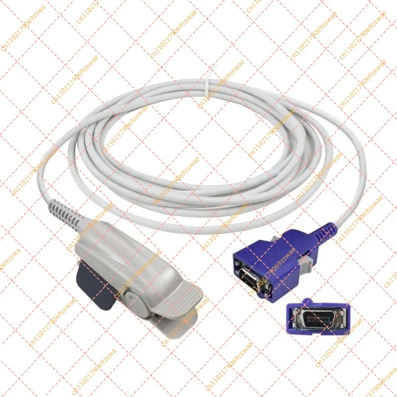 Nellcor OxiMax 14-Pin SpO2 Sensor, Multi-Patient Probe Compatible with Philips, Mindray, Datascope & Colin