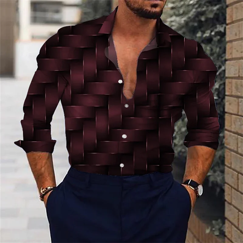 Men's Dark Retro Color Create Patterns Shirt Casual Outdoor Street Poker Design Soft and Comfortable Men's Tops Plus Size 6XL